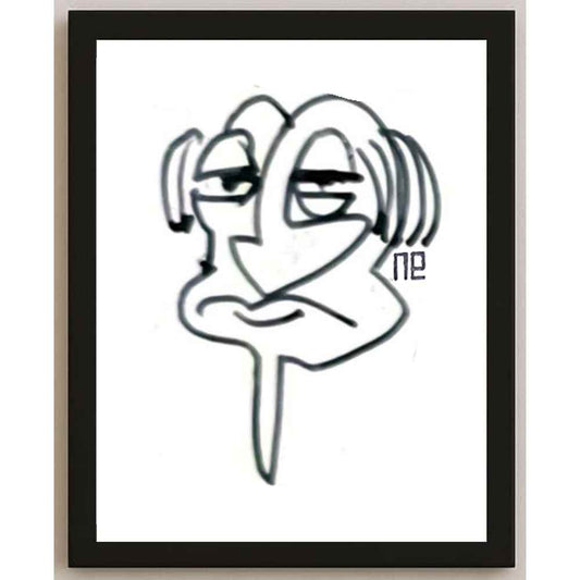 Nezih Danyal Tipler Kişiye Özel Sertifikalı Sınırlı Fine Art Karikatür Baskı NTP00418