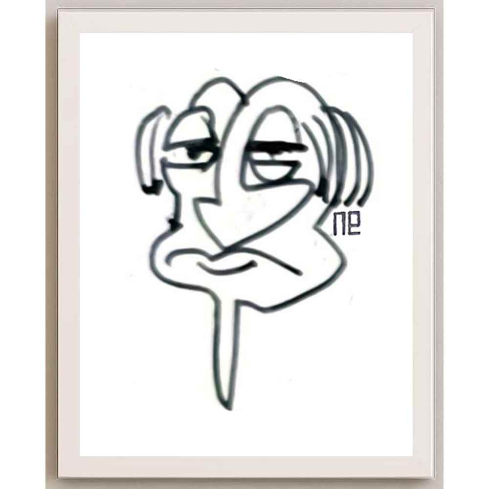 Nezih Danyal Tipler Kişiye Özel Sertifikalı Sınırlı Fine Art Karikatür Baskı NTP00418