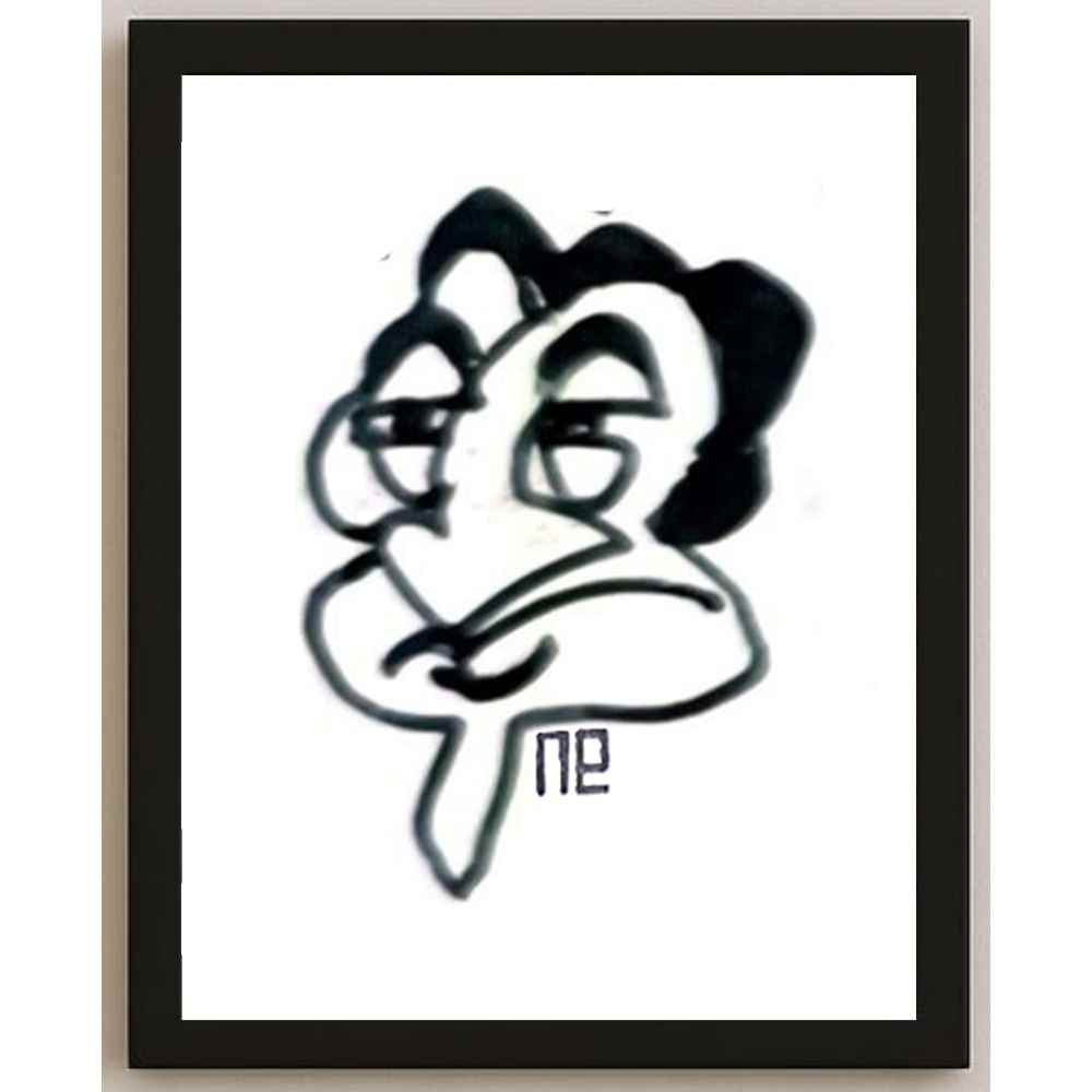 Nezih Danyal Tipler Kişiye Özel Sertifikalı Sınırlı Fine Art Karikatür Baskı NTP00419
