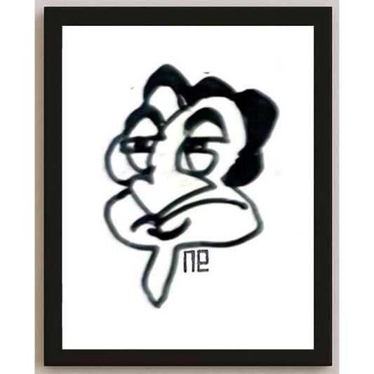 Nezih Danyal Tipler Kişiye Özel Sertifikalı Sınırlı Fine Art Karikatür Baskı NTP00419
