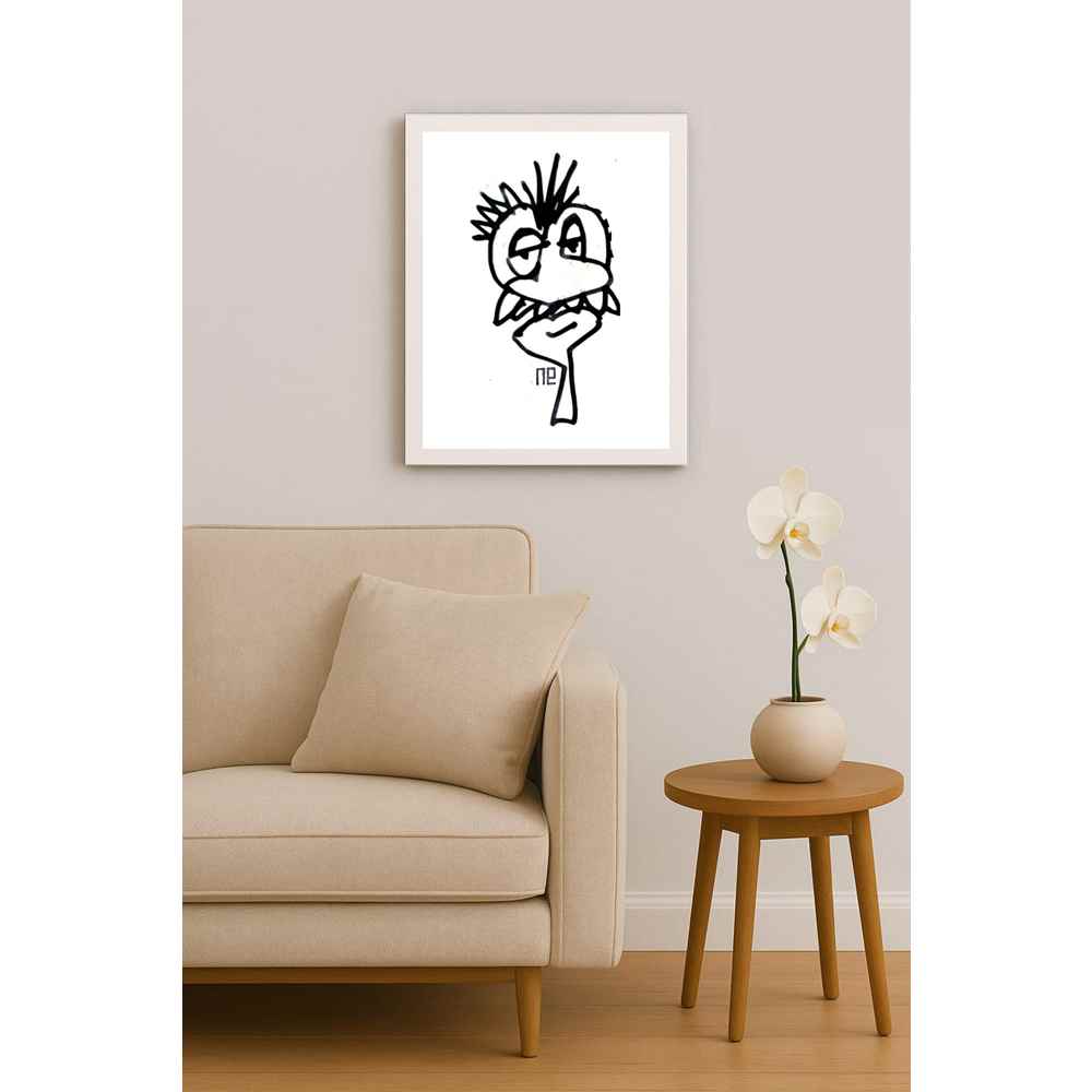 Nezih Danyal Tipler Kişiye Özel Sertifikalı Sınırlı Fine Art Karikatür Baskı NTP00421