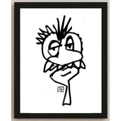 Nezih Danyal Tipler Kişiye Özel Sertifikalı Sınırlı Fine Art Karikatür Baskı NTP00421