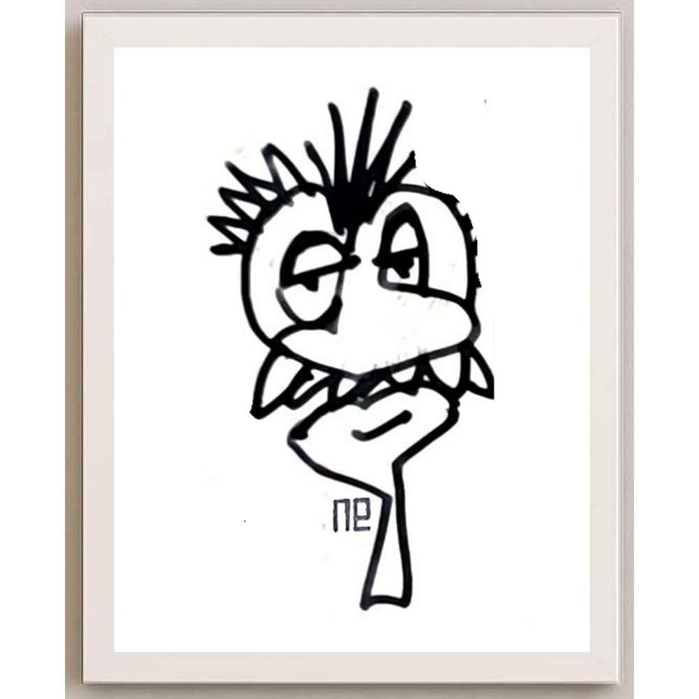 Nezih Danyal Tipler Kişiye Özel Sertifikalı Sınırlı Fine Art Karikatür Baskı NTP00421