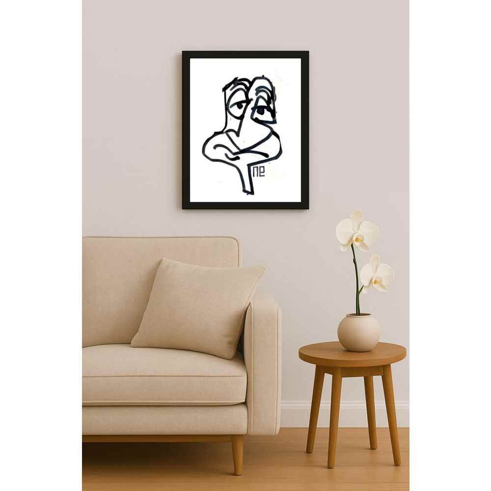 Nezih Danyal Tipler Kişiye Özel Sertifikalı Sınırlı Fine Art Karikatür Baskı NTP00423