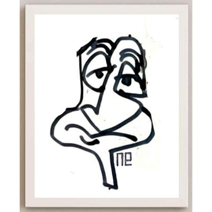 Nezih Danyal Tipler Kişiye Özel Sertifikalı Sınırlı Fine Art Karikatür Baskı NTP00423