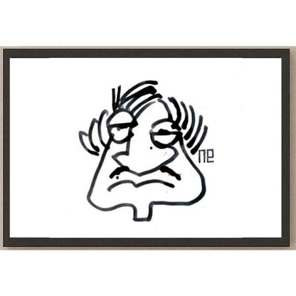 Nezih Danyal Tipler Kişiye Özel Sertifikalı Sınırlı Fine Art Karikatür Baskı NTP00424