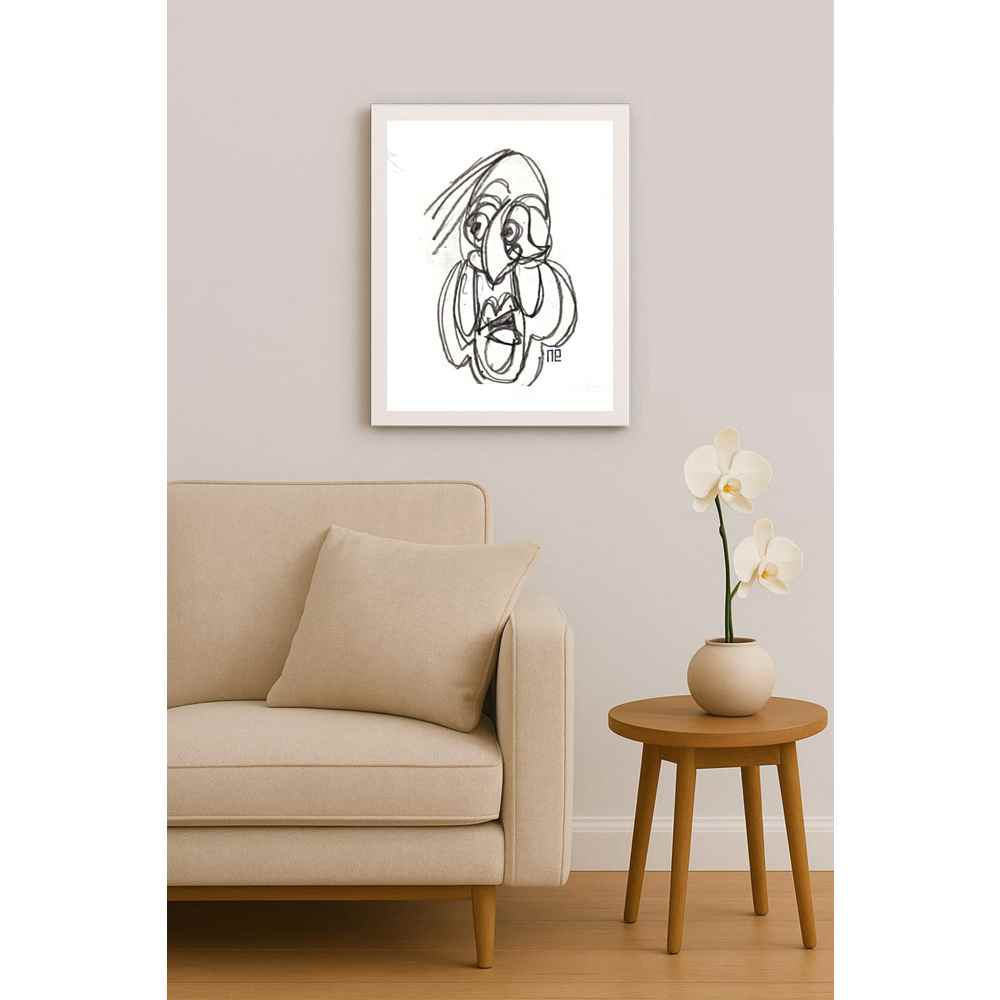 Nezih Danyal Tipler Kişiye Özel Sertifikalı Sınırlı Fine Art Karikatür Baskı NTP00425