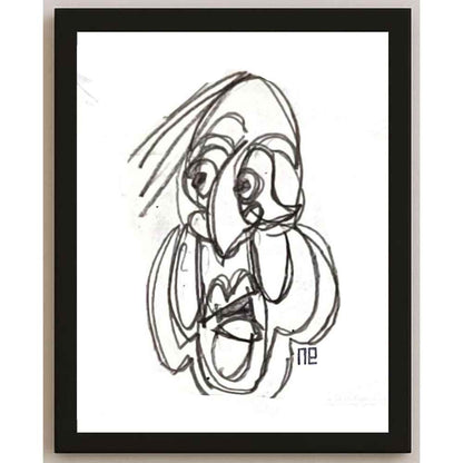 Nezih Danyal Tipler Kişiye Özel Sertifikalı Sınırlı Fine Art Karikatür Baskı NTP00425