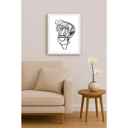 Nezih Danyal Tipler Kişiye Özel Sertifikalı Sınırlı Fine Art Karikatür Baskı NTP00426