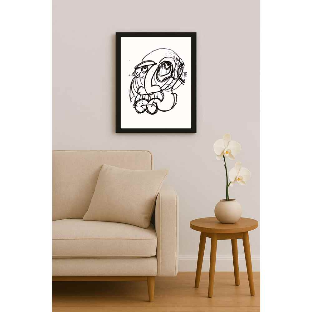 Nezih Danyal Tipler Kişiye Özel Sertifikalı Sınırlı Fine Art Karikatür Baskı NTP00427