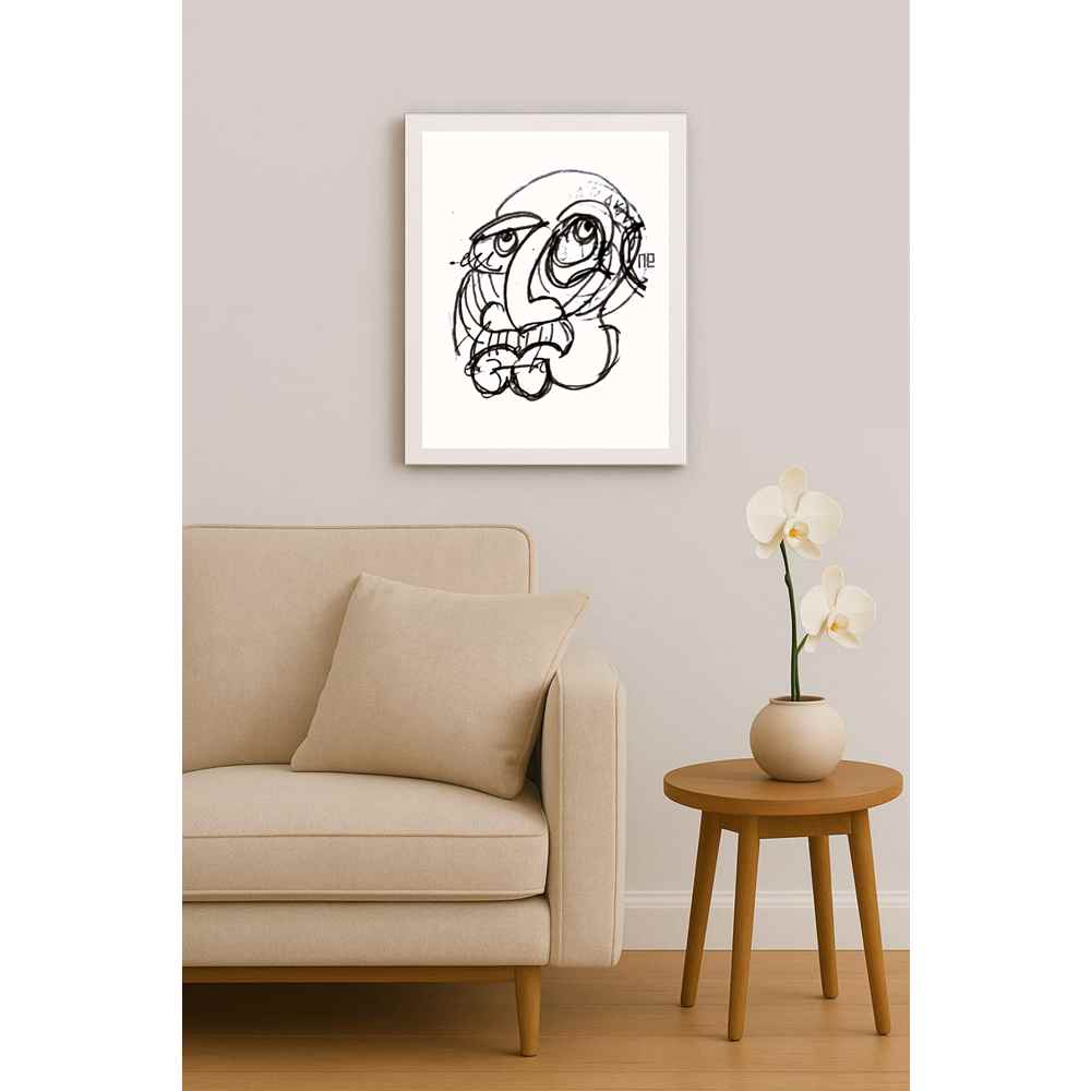 Nezih Danyal Tipler Kişiye Özel Sertifikalı Sınırlı Fine Art Karikatür Baskı NTP00427