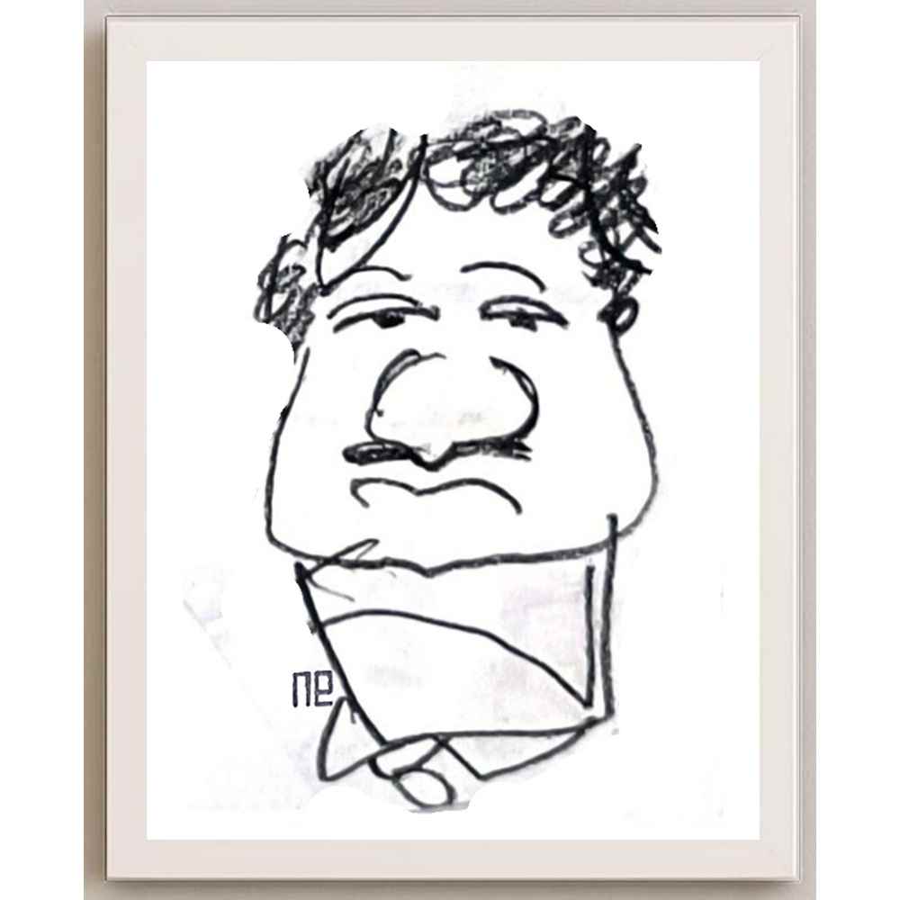 Nezih Danyal Tipler Kişiye Özel Sertifikalı Sınırlı Fine Art Karikatür Baskı NTP00429
