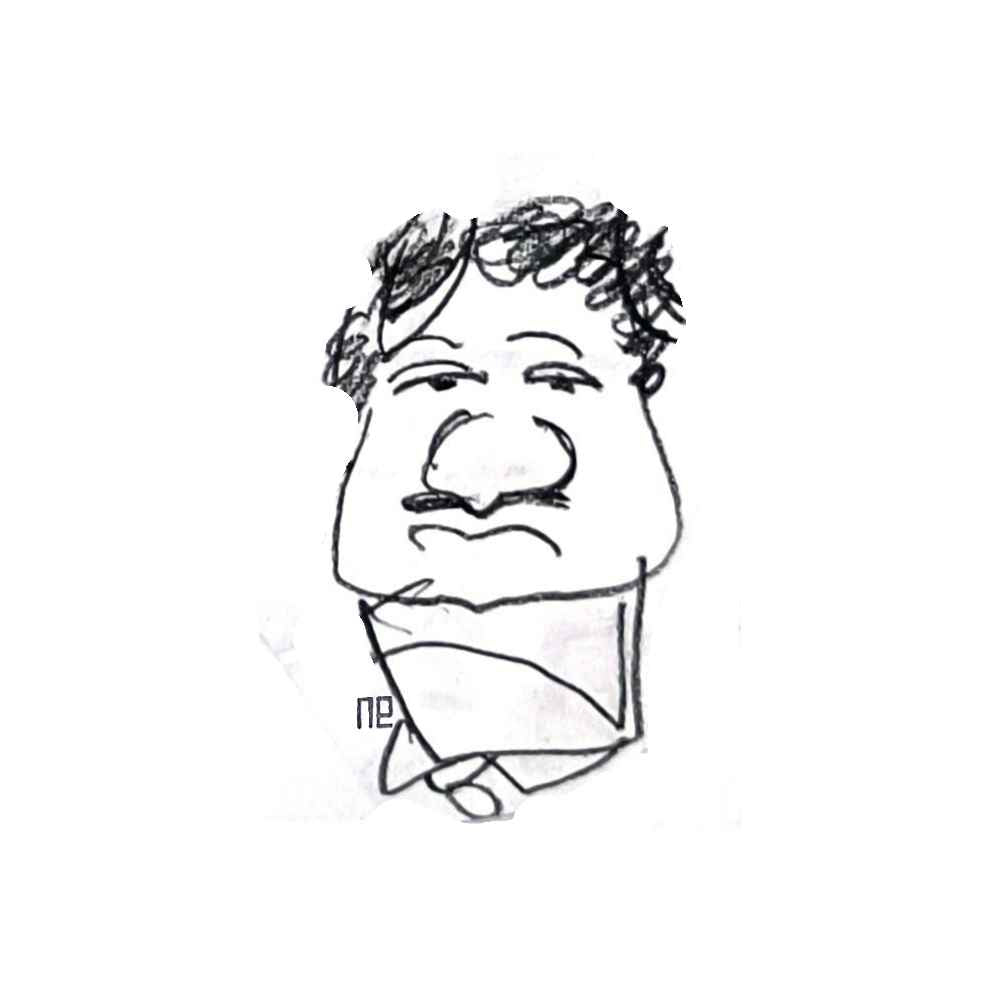 Nezih Danyal Tipler Kişiye Özel Sertifikalı Sınırlı Fine Art Karikatür Baskı NTP00429