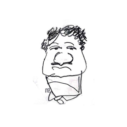 Nezih Danyal Tipler Kişiye Özel Sertifikalı Sınırlı Fine Art Karikatür Baskı NTP00429