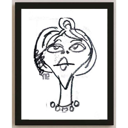 Nezih Danyal Tipler Kişiye Özel Sertifikalı Sınırlı Fine Art Karikatür Baskı NTP00430