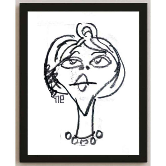 Nezih Danyal Tipler Kişiye Özel Sertifikalı Sınırlı Fine Art Karikatür Baskı NTP00430