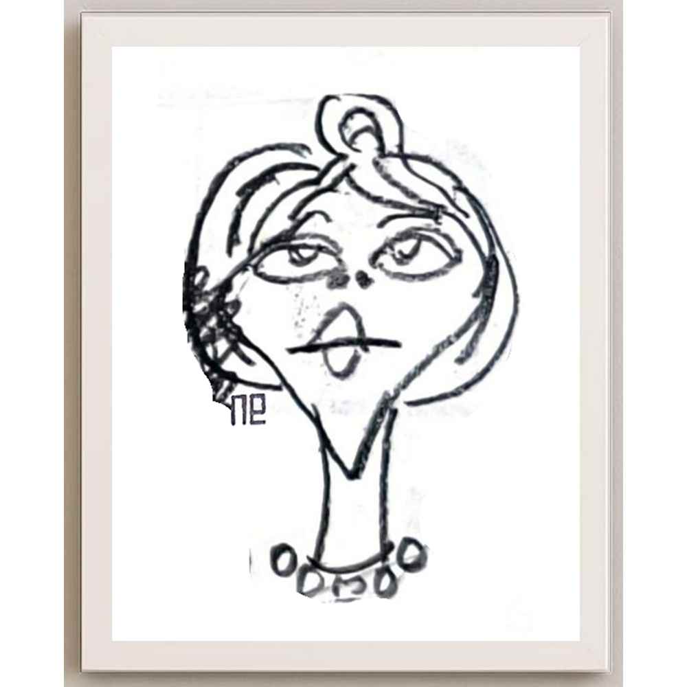 Nezih Danyal Tipler Kişiye Özel Sertifikalı Sınırlı Fine Art Karikatür Baskı NTP00430