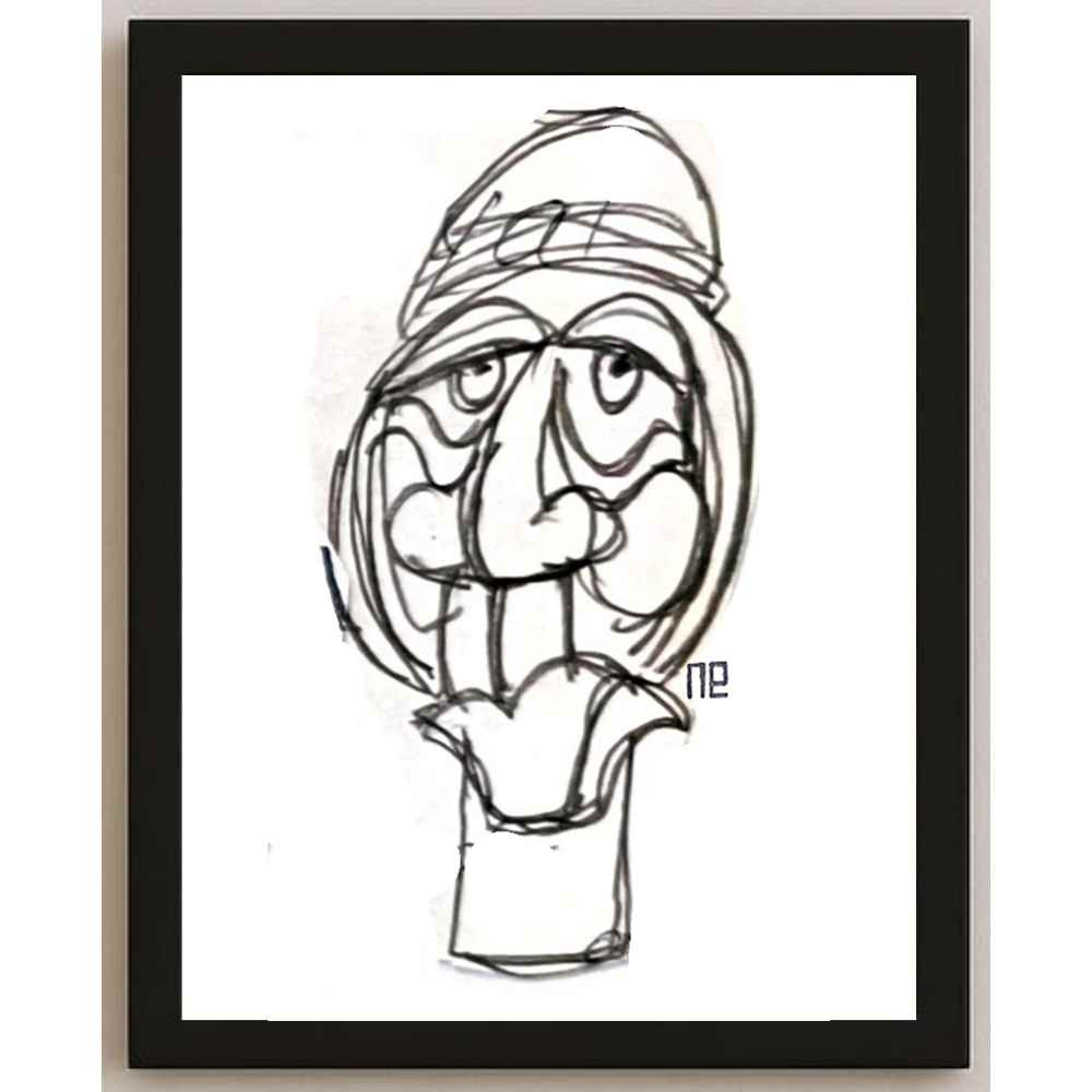 Nezih Danyal Tipler Kişiye Özel Sertifikalı Sınırlı Fine Art Karikatür Baskı NTP00431