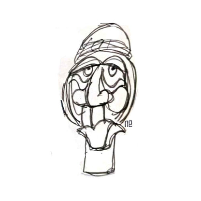 Nezih Danyal Tipler Kişiye Özel Sertifikalı Sınırlı Fine Art Karikatür Baskı NTP00431