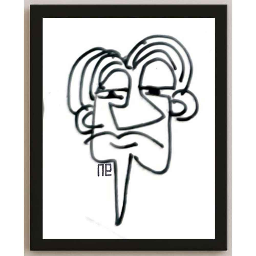 Nezih Danyal Tipler Kişiye Özel Sertifikalı Sınırlı Fine Art Karikatür Baskı NTP00433