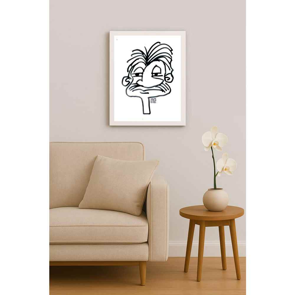 Nezih Danyal Tipler Kişiye Özel Sertifikalı Sınırlı Fine Art Karikatür Baskı NTP00435