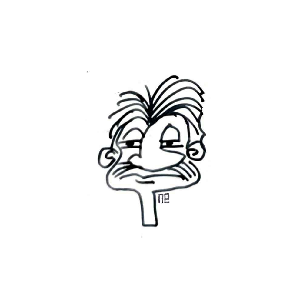 Nezih Danyal Tipler Kişiye Özel Sertifikalı Sınırlı Fine Art Karikatür Baskı NTP00435