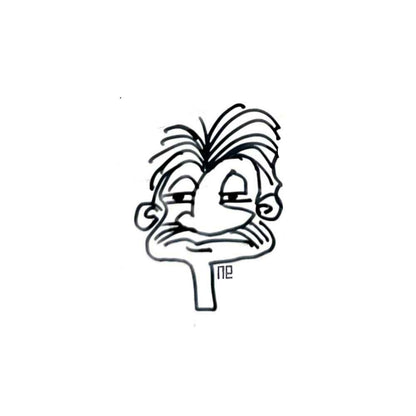 Nezih Danyal Tipler Kişiye Özel Sertifikalı Sınırlı Fine Art Karikatür Baskı NTP00435