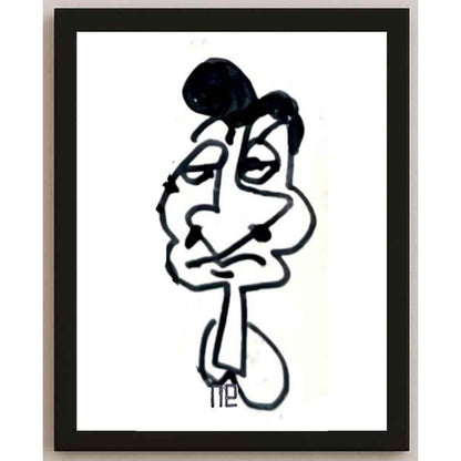 Nezih Danyal Tipler Kişiye Özel Sertifikalı Sınırlı Fine Art Karikatür Baskı NTP00436