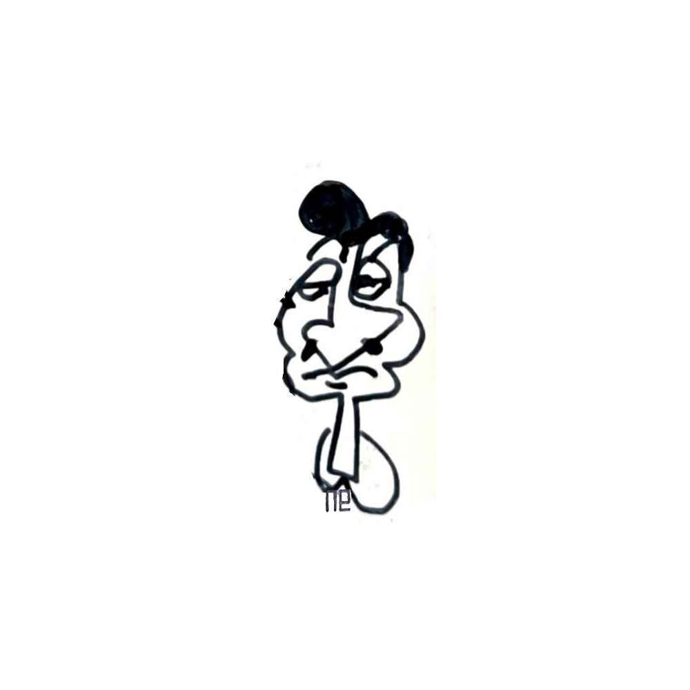 Nezih Danyal Tipler Kişiye Özel Sertifikalı Sınırlı Fine Art Karikatür Baskı NTP00436