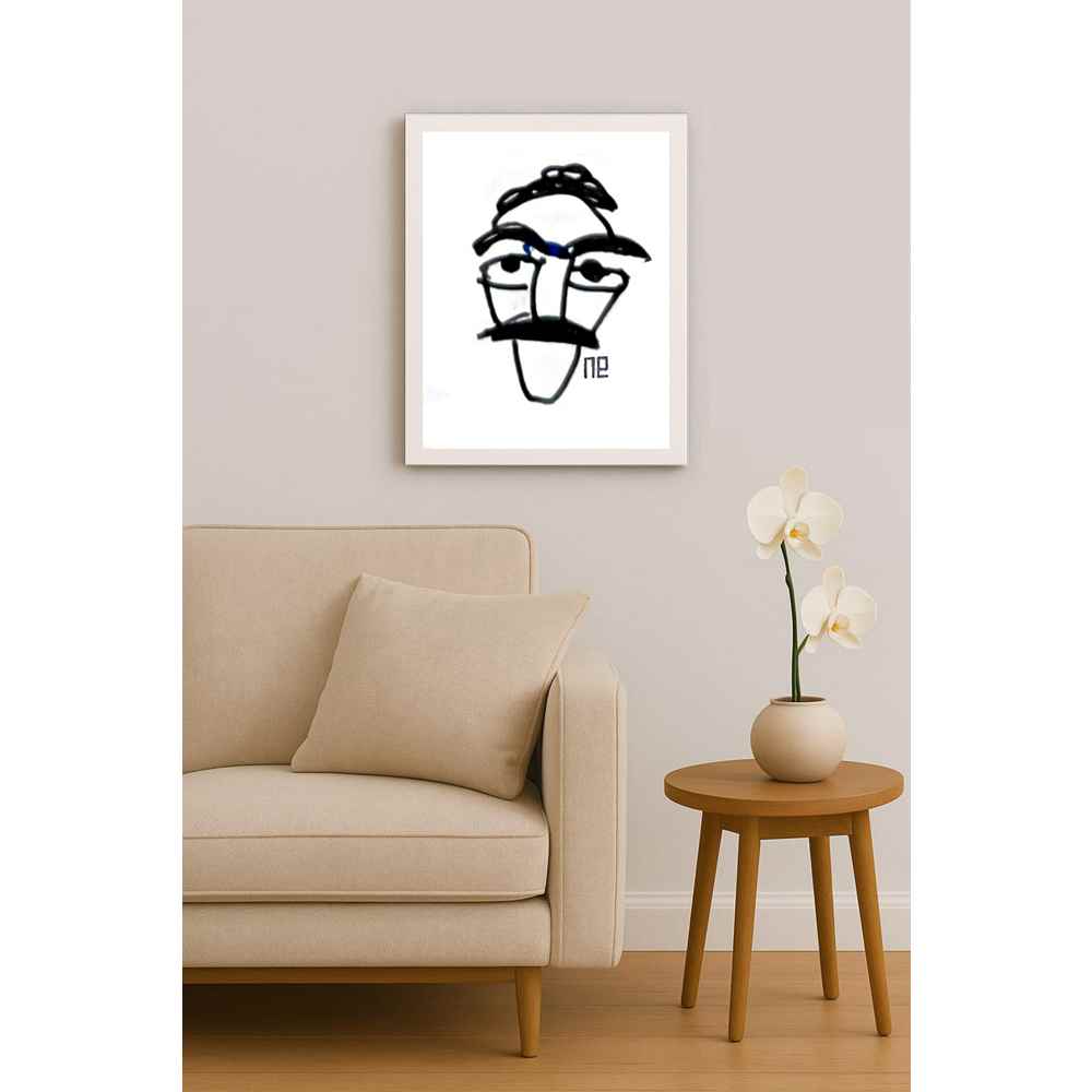 Nezih Danyal Tipler Kişiye Özel Sertifikalı Sınırlı Fine Art Karikatür Baskı NTP00438