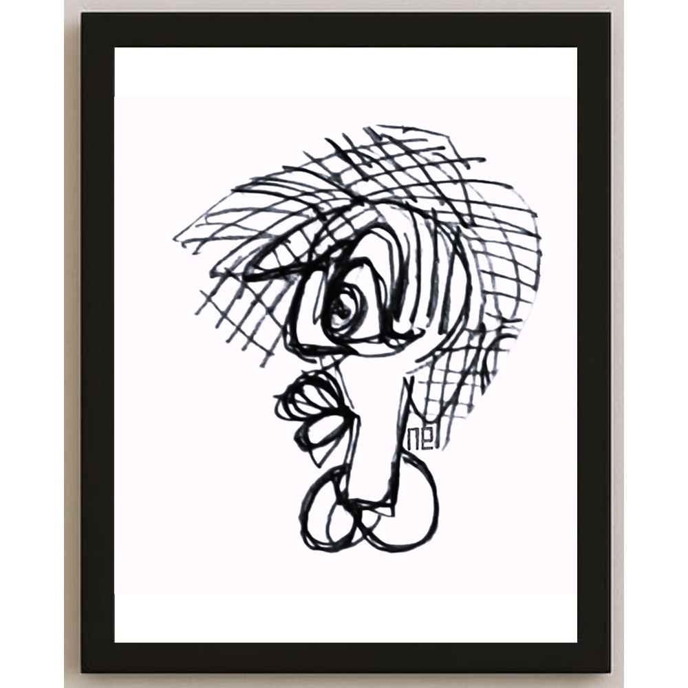 Nezih Danyal Tipler Kişiye Özel Sertifikalı Sınırlı Fine Art Karikatür Baskı NTP00440