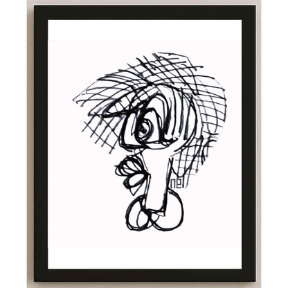 Nezih Danyal Tipler Kişiye Özel Sertifikalı Sınırlı Fine Art Karikatür Baskı NTP00440