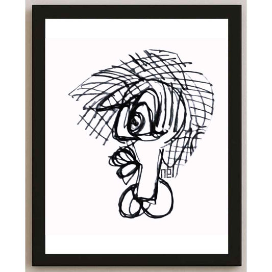 Nezih Danyal Tipler Kişiye Özel Sertifikalı Sınırlı Fine Art Karikatür Baskı NTP00440