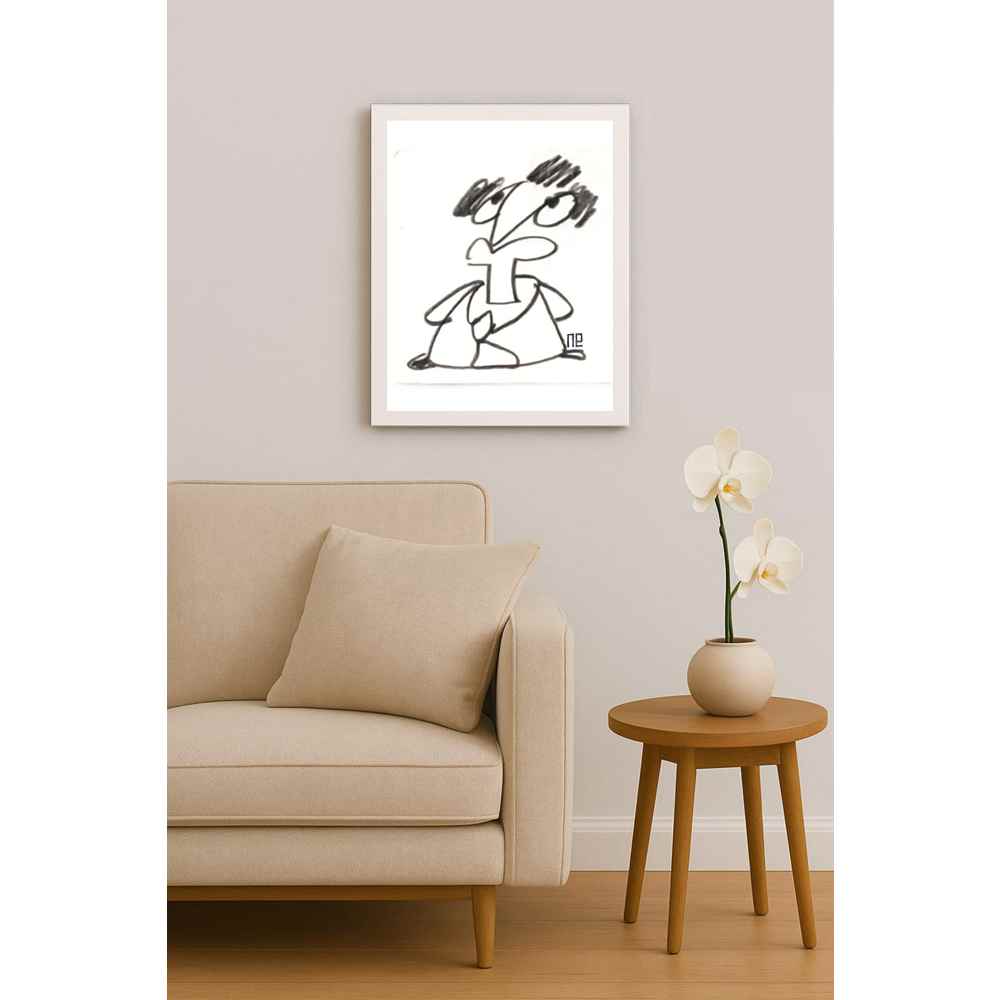 Nezih Danyal Tipler Kişiye Özel Sertifikalı Sınırlı Fine Art Karikatür Baskı NTP00441