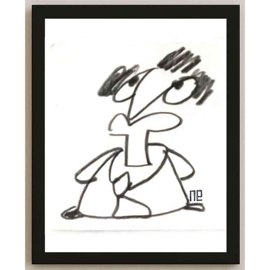 Nezih Danyal Tipler Kişiye Özel Sertifikalı Sınırlı Fine Art Karikatür Baskı NTP00441