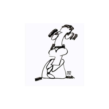 Nezih Danyal Tipler Kişiye Özel Sertifikalı Sınırlı Fine Art Karikatür Baskı NTP00444