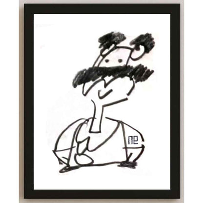 Nezih Danyal Tipler Kişiye Özel Sertifikalı Sınırlı Fine Art Karikatür Baskı NTP00445