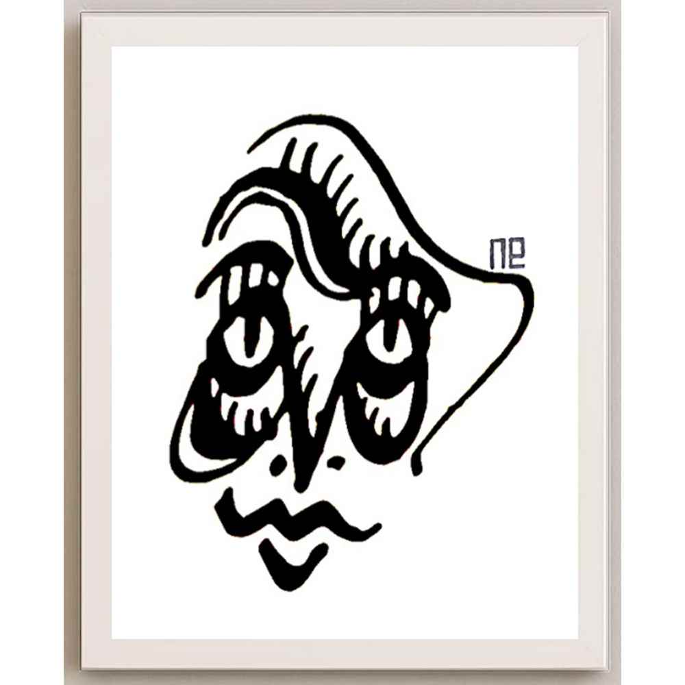 Nezih Danyal Tipler Kişiye Özel Sertifikalı Sınırlı Fine Art Karikatür Baskı NTP00447
