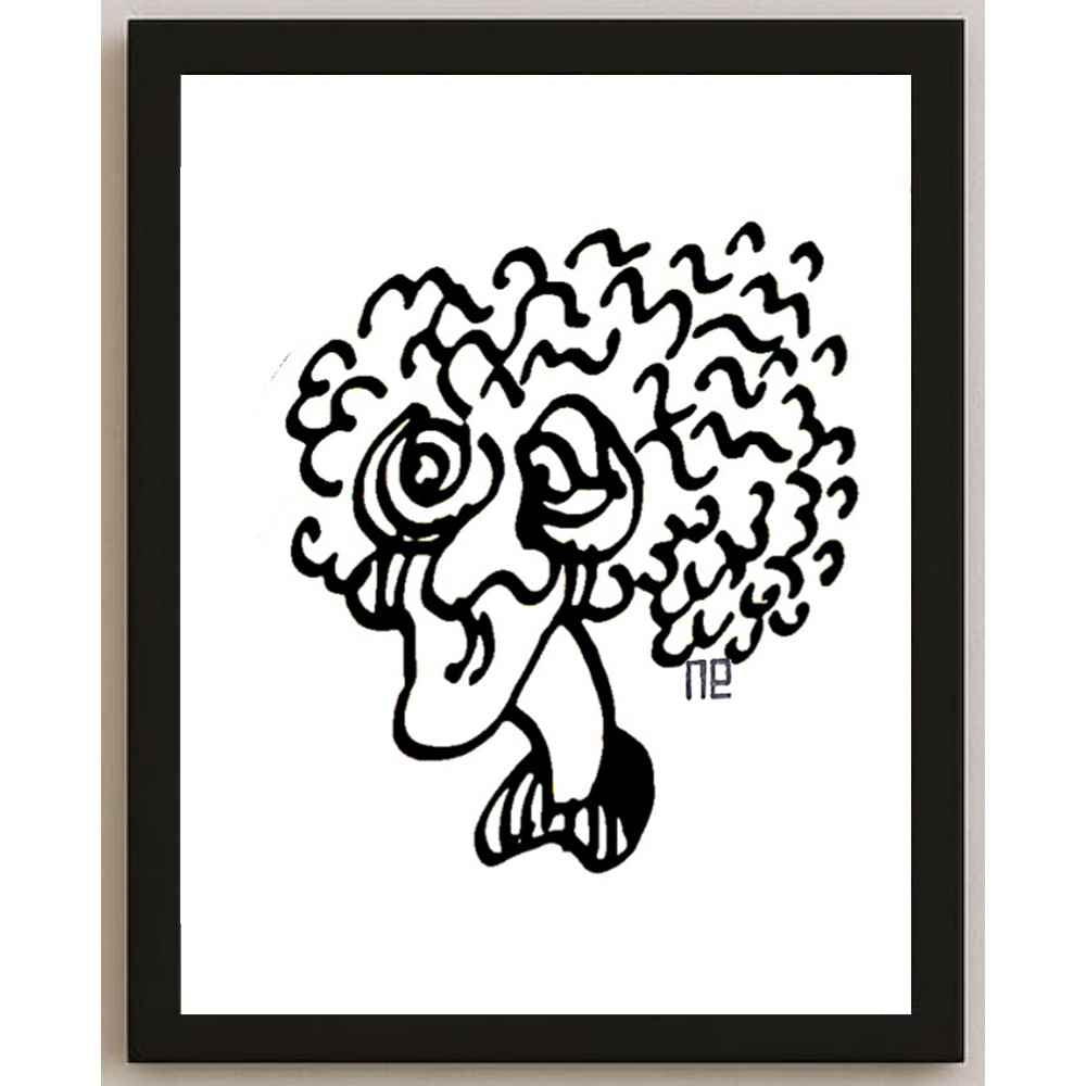 Nezih Danyal Tipler Kişiye Özel Sertifikalı Sınırlı Fine Art Karikatür Baskı NTP00449