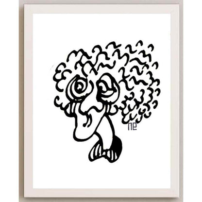 Nezih Danyal Tipler Kişiye Özel Sertifikalı Sınırlı Fine Art Karikatür Baskı NTP00449