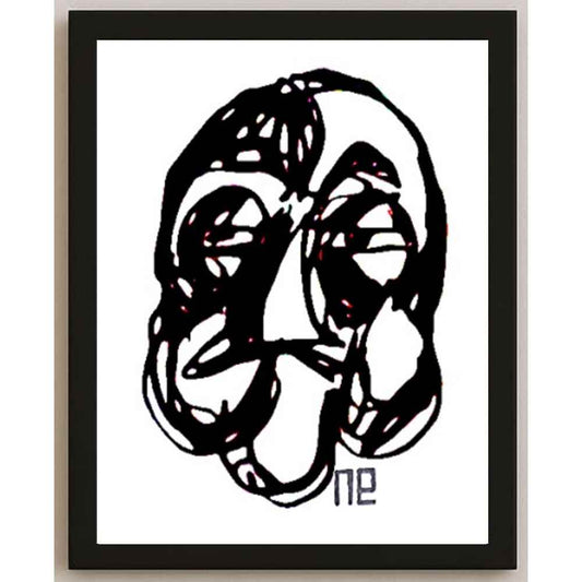 Nezih Danyal Tipler Kişiye Özel Sertifikalı Sınırlı Fine Art Karikatür Baskı NTP00451