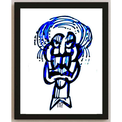 Nezih Danyal Tipler Kişiye Özel Sertifikalı Sınırlı Fine Art Karikatür Baskı NTP00457