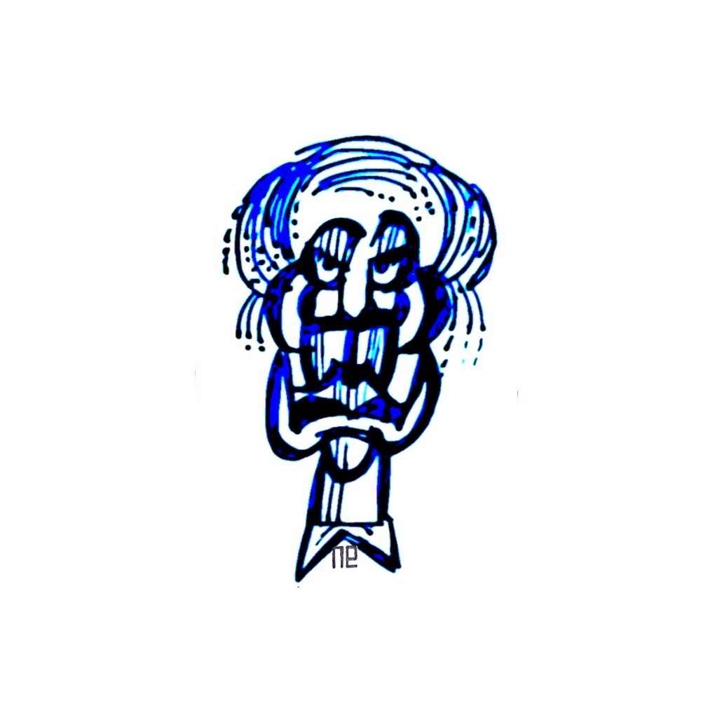 Nezih Danyal Tipler Kişiye Özel Sertifikalı Sınırlı Fine Art Karikatür Baskı NTP00457