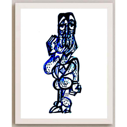 Nezih Danyal Tipler Kişiye Özel Sertifikalı Sınırlı Fine Art Karikatür Baskı NTP00458