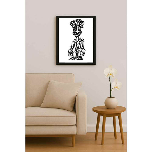 Nezih Danyal Tipler Kişiye Özel Sertifikalı Sınırlı Fine Art Karikatür Baskı NTP00463