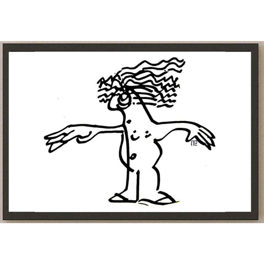 Nezih Danyal Tipler Kişiye Özel Sertifikalı Sınırlı Fine Art Karikatür Baskı NTP00466