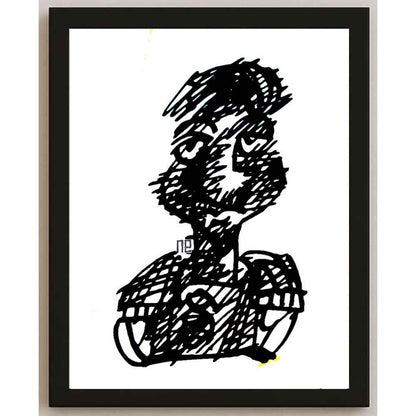 Nezih Danyal Tipler Kişiye Özel Sertifikalı Sınırlı Fine Art Karikatür Baskı NTP00468