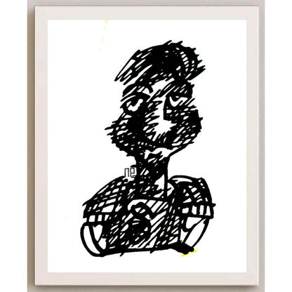 Nezih Danyal Tipler Kişiye Özel Sertifikalı Sınırlı Fine Art Karikatür Baskı NTP00468