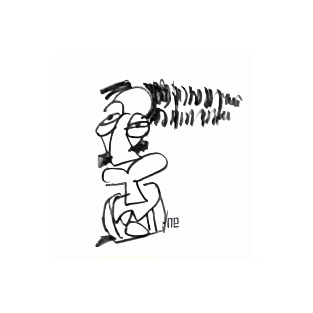 Nezih Danyal Tipler Kişiye Özel Sertifikalı Sınırlı Fine Art Karikatür Baskı NTP00469