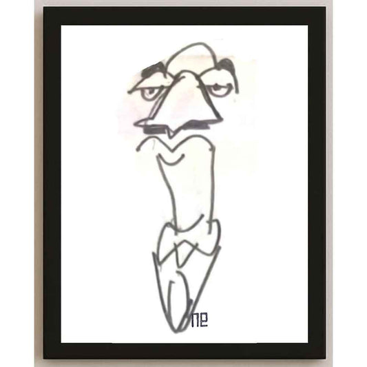 Nezih Danyal Tipler Kişiye Özel Sertifikalı Sınırlı Fine Art Karikatür Baskı NTP00471